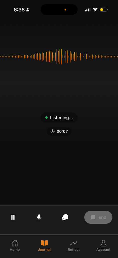 Recording your voice journal